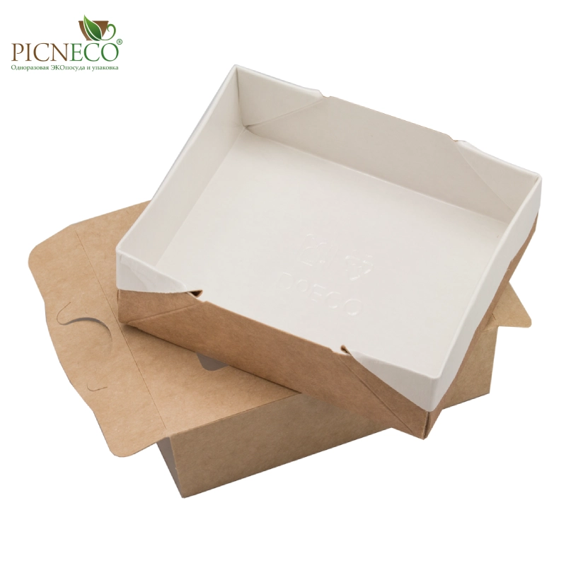 товар Контейнер бумажный, пенал, 300 мл, 100*80*30 мм, крафт BK030